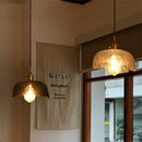 suspension LED design nordique en laiton et verre