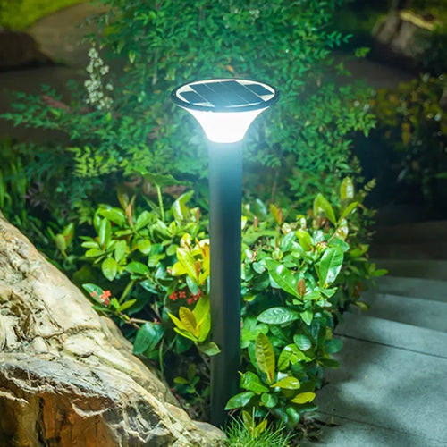 lampe solaire extérieure étanche pour jardin en aluminium - vue 3 sur 14