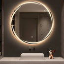 miroir circulaire créatif éclairé pour décoration moderne