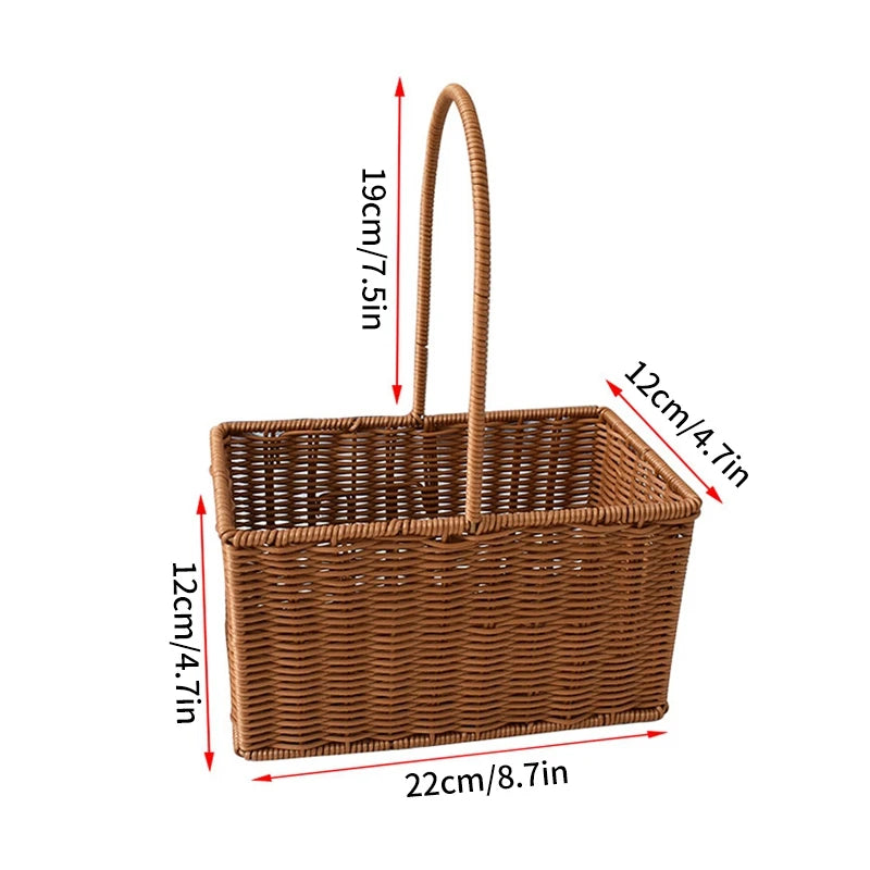 panier de rangement tissé à la main pour divers usages - vue 12 sur 17