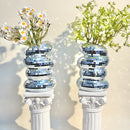 vase en spirale boule disco décoration moderne pour fleurs