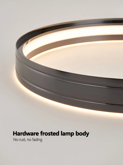 lustre moderne nordique éclairage suspension lampe ronde plafonnier - vue 6 sur 18