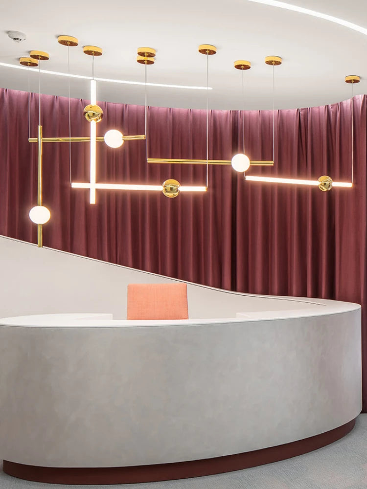 suspension led design pour décoration intérieure moderne - vue 4 sur 14