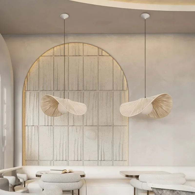 suspension en rotin pour décoration intérieure élégante - vue 2 sur 12