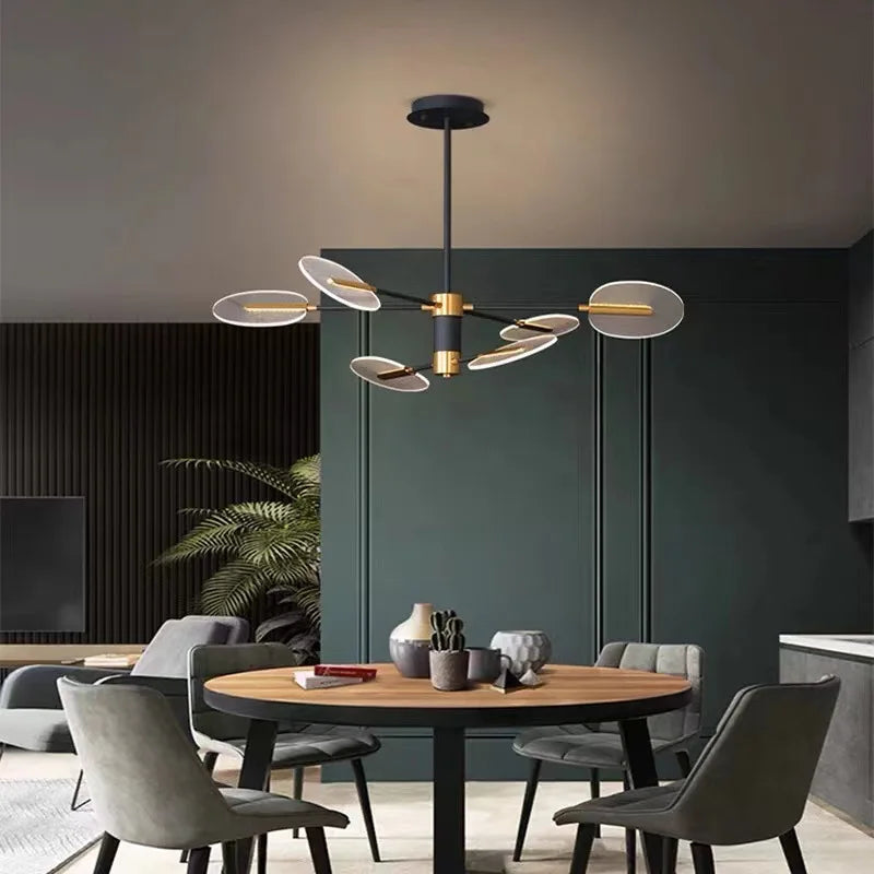 lustre led nordique créatif pour décoration intérieure moderne - vue 2 sur 9