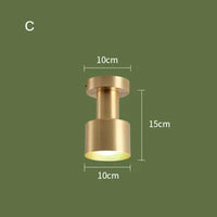 Balcony, American All Copper Ceiling, Small Ceiling Lamp, Nordic Modern Simple Cloakroom, Creative Porch, Entrance Hall Lamp