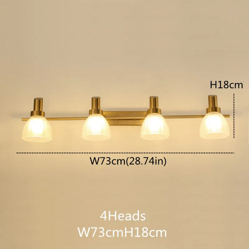 applique murale vintage led avec abat-jour en verre bronze - vue 12 sur 19