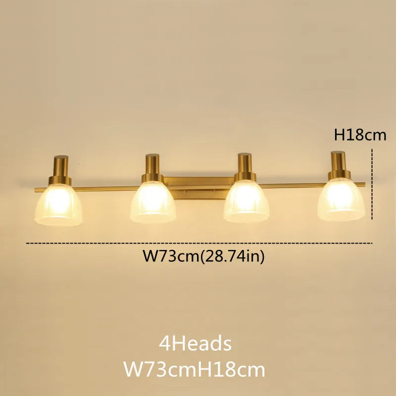applique murale vintage led avec abat-jour en verre bronze - vue 12 sur 19