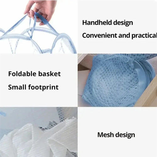 panier à linge pliable portable pour rangement pratique - vue 7 sur 11