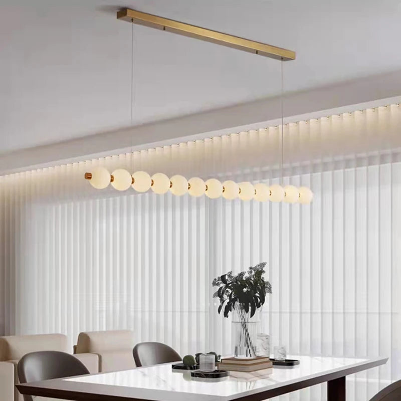 lustre acrylique suspendu pour cuisine bar et magasin - vue 3 sur 9
