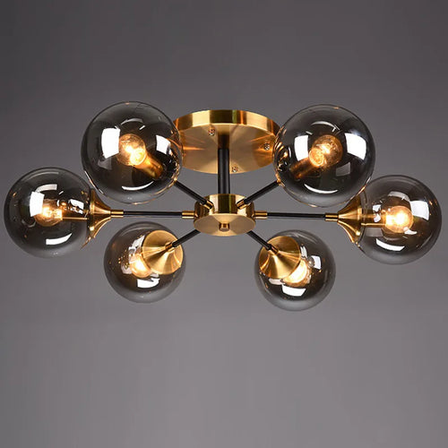 lustre moderne en verre clair pour une déco élégante - vue 4 sur 22