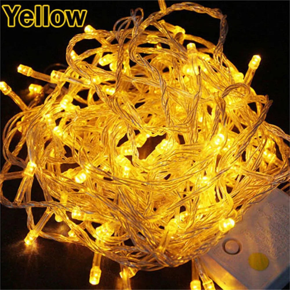 guirlande lumineuse led multicolore pour décoration de Noël festive
