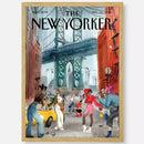 affiche new yorker autocollant étanche décoration esthétique intérieure