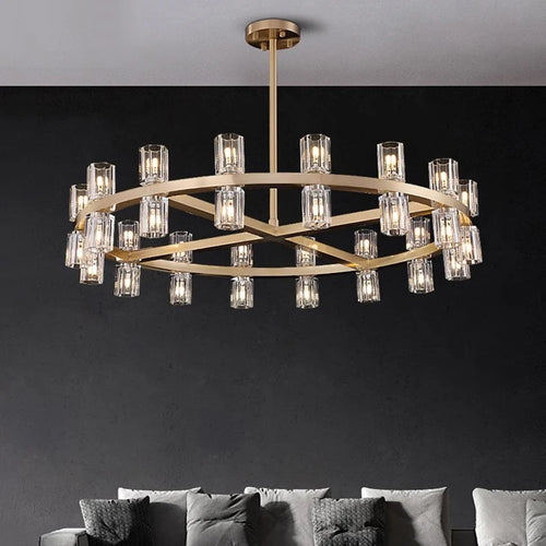 home decorationPendant lights, luxury crystal living room chandelier, dining room Pendant lamp, ceiling light, indoor lighting - vue 3 sur 9