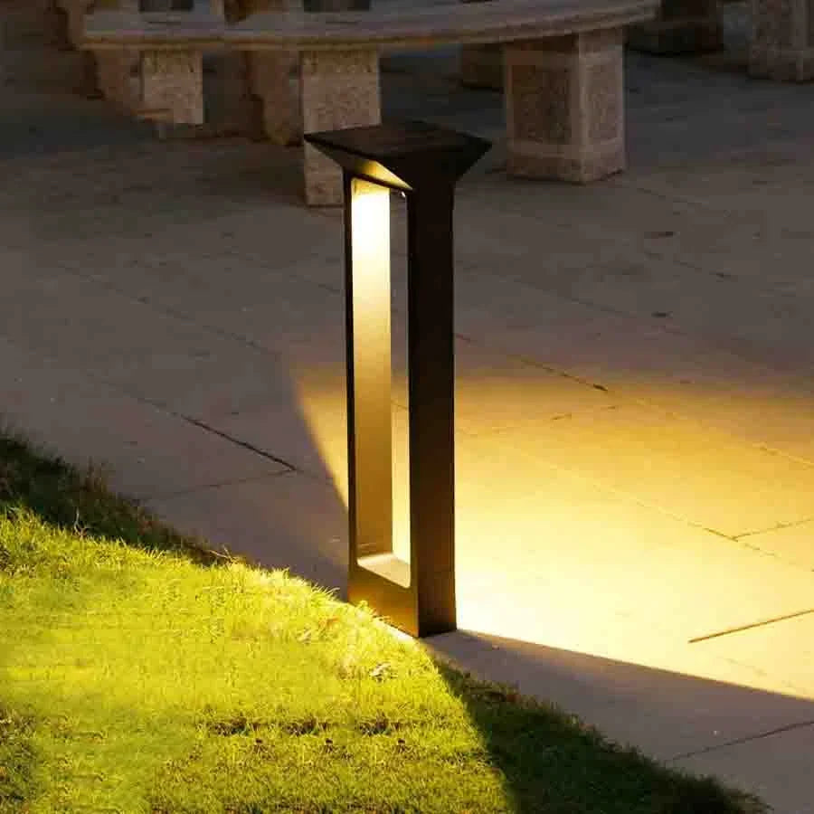 lampe solaire d'extérieur en aluminium pour éclairage de jardin - vue 1 sur 24