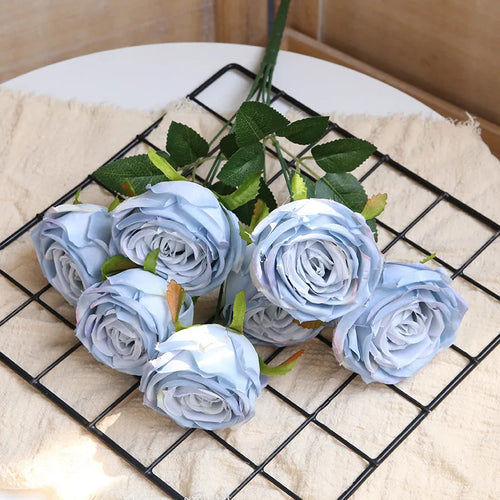 bouquets de roses artificielles pour décoration de mariage et artisanat - vue 12 sur 17