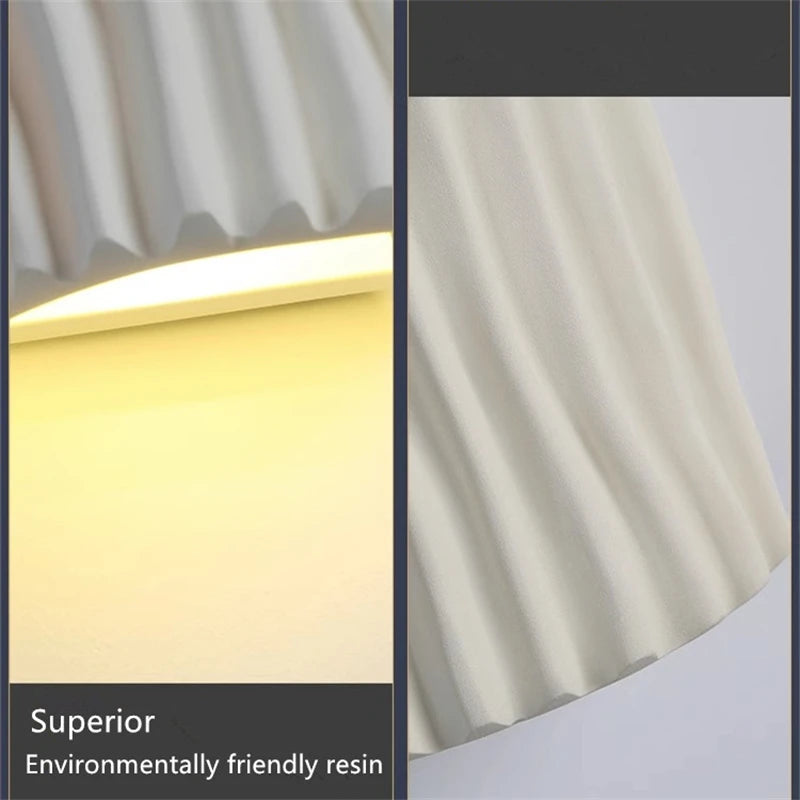 Bedroom bedside wall light, cream style living room background wall decoration light, corridor corridor atmosphere LED light - vue 6 sur 10