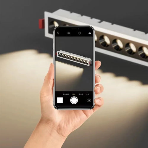 plafonnier led à intensité variable éclairage linéaire intégré intérieur - vue 3 sur 7