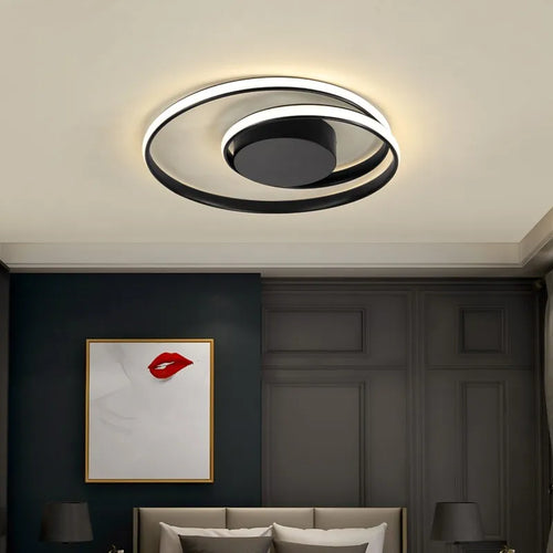 plafonniers led modernes pour éclairage intérieur décoratif - vue 2 sur 16