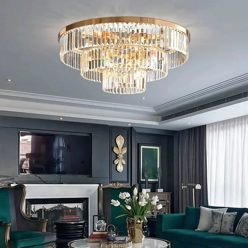 lustre en cristal luxe pour décoration intérieure et éclairage élégant - vue 4 sur 10