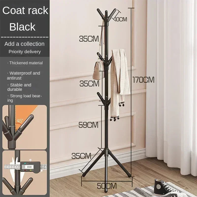 porte-vêtements et chapeaux support vertical en forme de branche - vue 7 sur 8