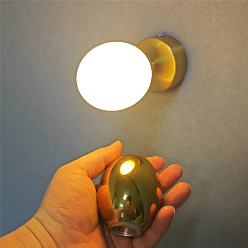 applique murale moderne design œuf de canard minimaliste à led - vue 6 sur 8