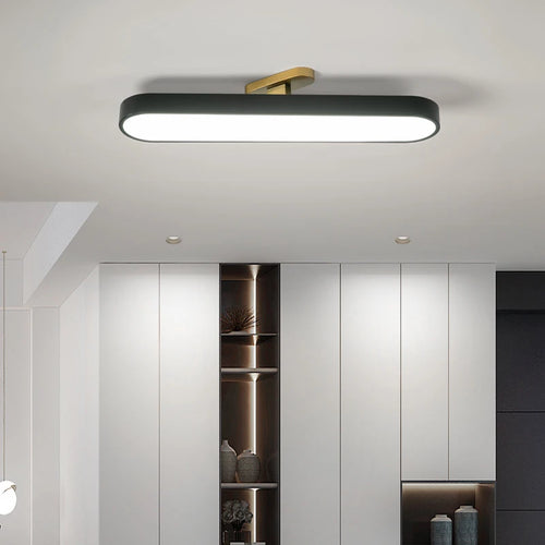 plafonnier led encastré rectangulaire moderne et minimaliste - vue 2 sur 9