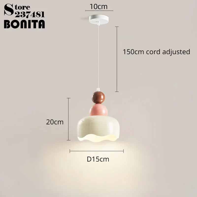 suspension florale style crème pour une ambiance chaleureuse - vue 5 sur 8