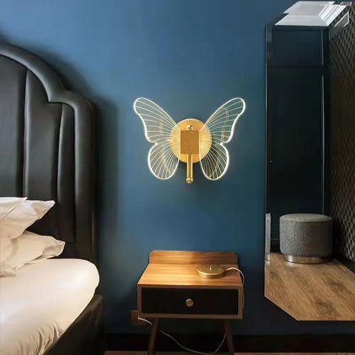 Applique muraleLED papillon acrylique - vue 4 sur 6