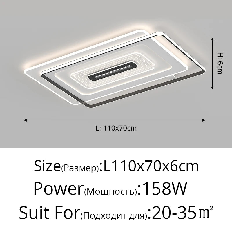plafonnier led nordique pour intérieur et ambiance chaleureuse - vue 13 sur 14