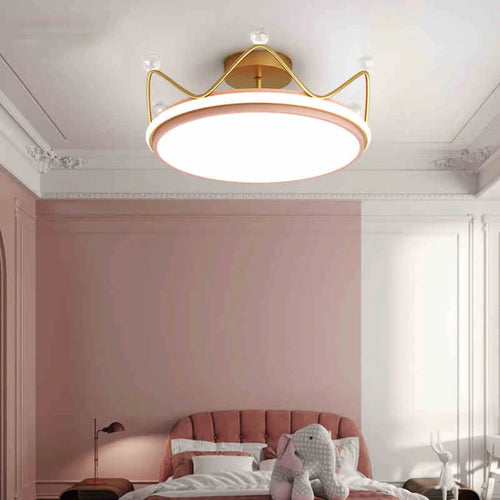 suspension pour enfants couronne leds moderne winfordo - vue 7 sur 12