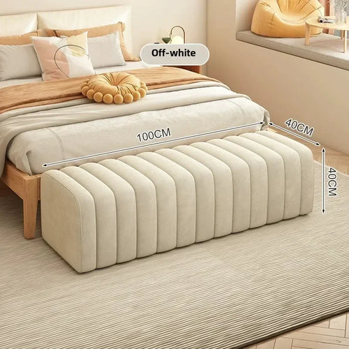 banc à chaussures design moderne avec repose pieds doux et confortable - vue 19 sur 26