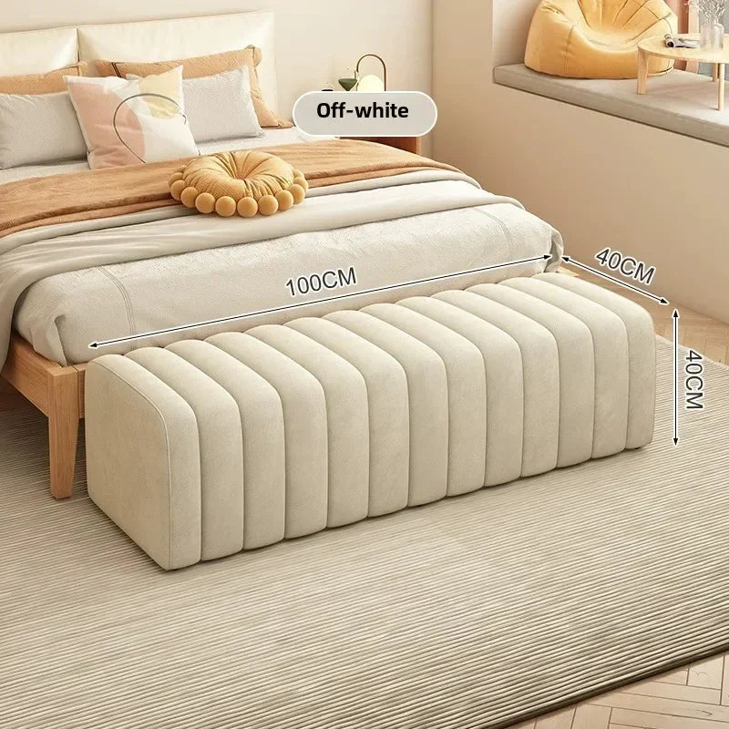 banc à chaussures design moderne avec repose pieds doux et confortable - vue 18 sur 26