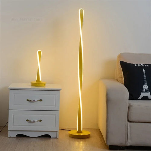 lampadaire moderne en aluminium avec éclairage led réglable - vue 2 sur 9