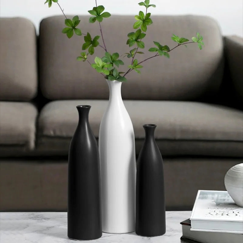 vase en céramique moderne pour décoration florale élégante - vue 4 sur 14