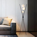 lampadaire lune led 3d design nordique trépied décoration