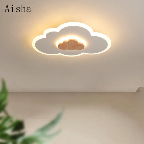 plafonnier led nuage design nordique pour chambre enfant - vue 2 sur 7