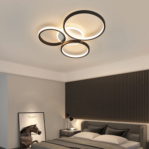 lustre moderne à LED pour décoration intérieure élégante - vue 4 sur 10