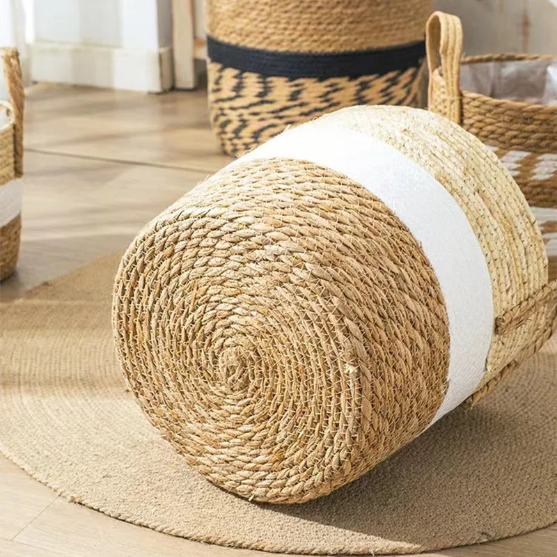 panier en osier naturel pour jardin et rangement décoratif - vue 5 sur 15