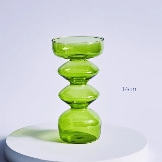bougeoirs nordiques en verre pour mariage et cadeaux décoratifs - vue 16 sur 16