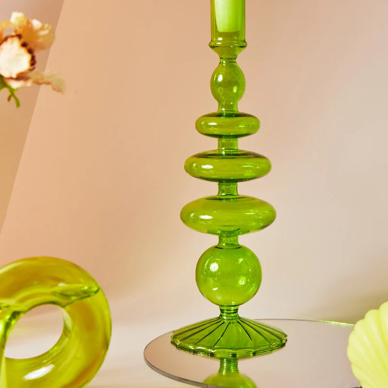 bougeoirs nordiques en verre pour mariage et cadeaux décoratifs - vue 6 sur 16