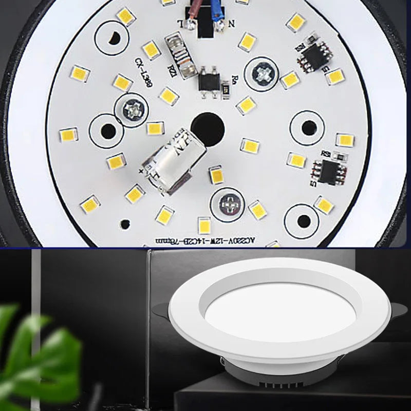 plafonnier led encastré ultra mince en aluminium pour intérieur - vue 5 sur 8