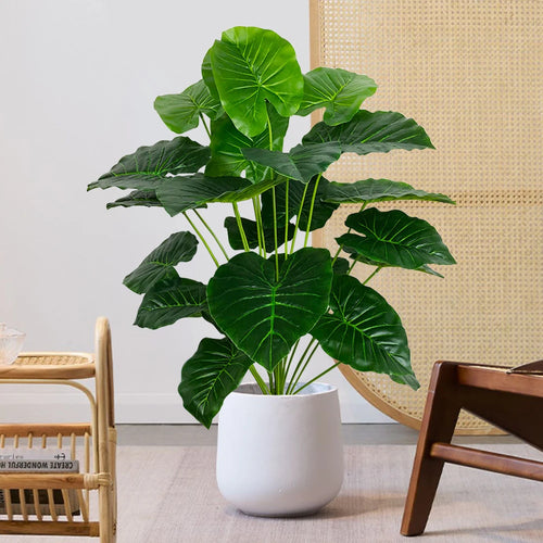 grande plante tropicale fausse feuille de bananier pour décoration intérieure et extérieure - vue 2 sur 8