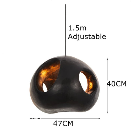 Suspension design ronde noire Aldo - vue 6 sur 6