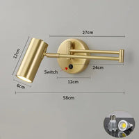 Applique murale led pivotantes tactile