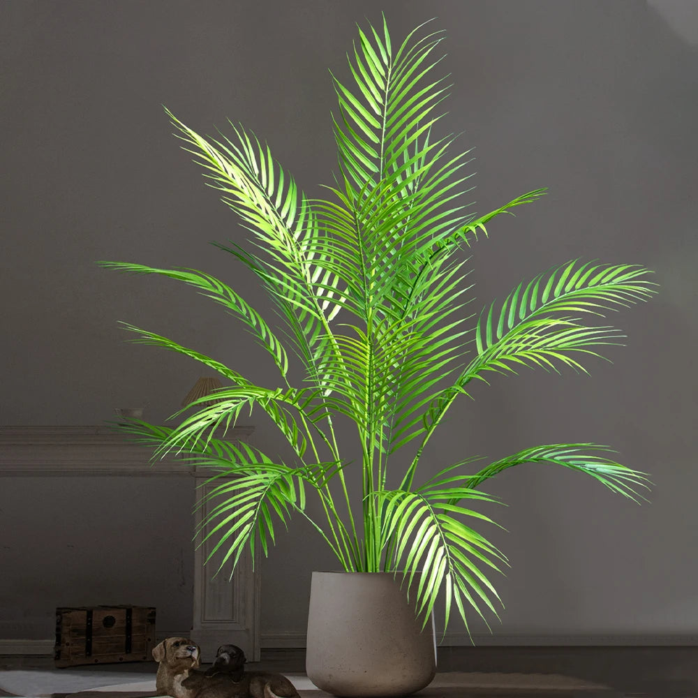 plantes artificielles tropicales grand palmier pour décoration intérieure et extérieure - vue 5 sur 9