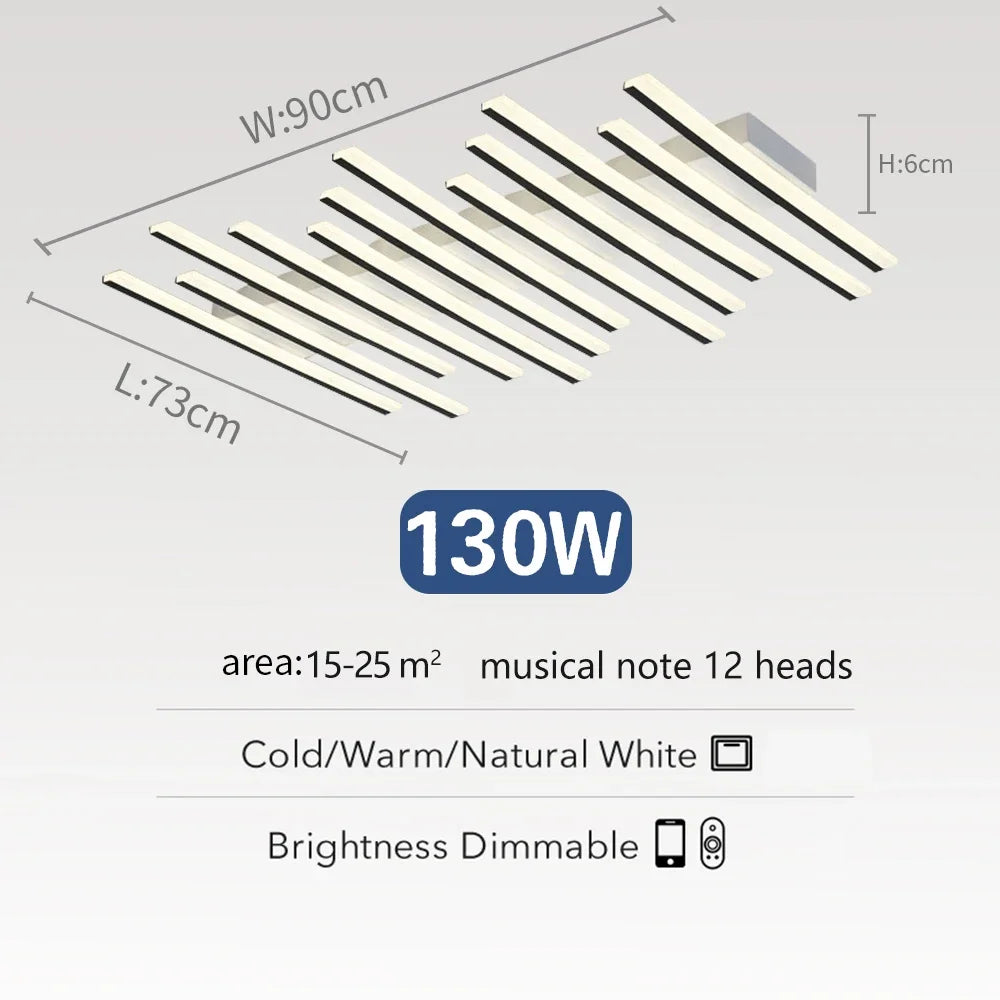 lustre nordique acrylique led moderne pour bar restaurant - vue 12 sur 12