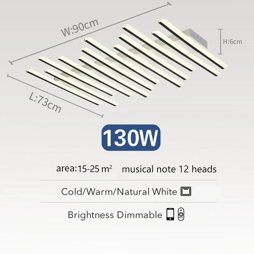 lustre nordique acrylique led moderne pour bar restaurant - vue 13 sur 12