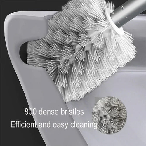 brosse de toilette murale en aluminium sans perforation sans angle mort - vue 5 sur 8