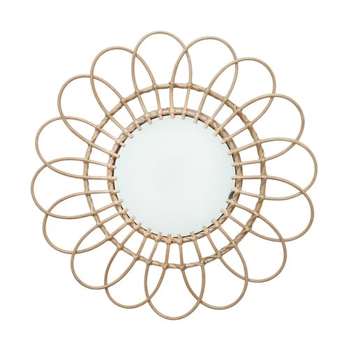 miroirs décoratifs ronds en macramé pour un style nordique - vue 12 sur 12